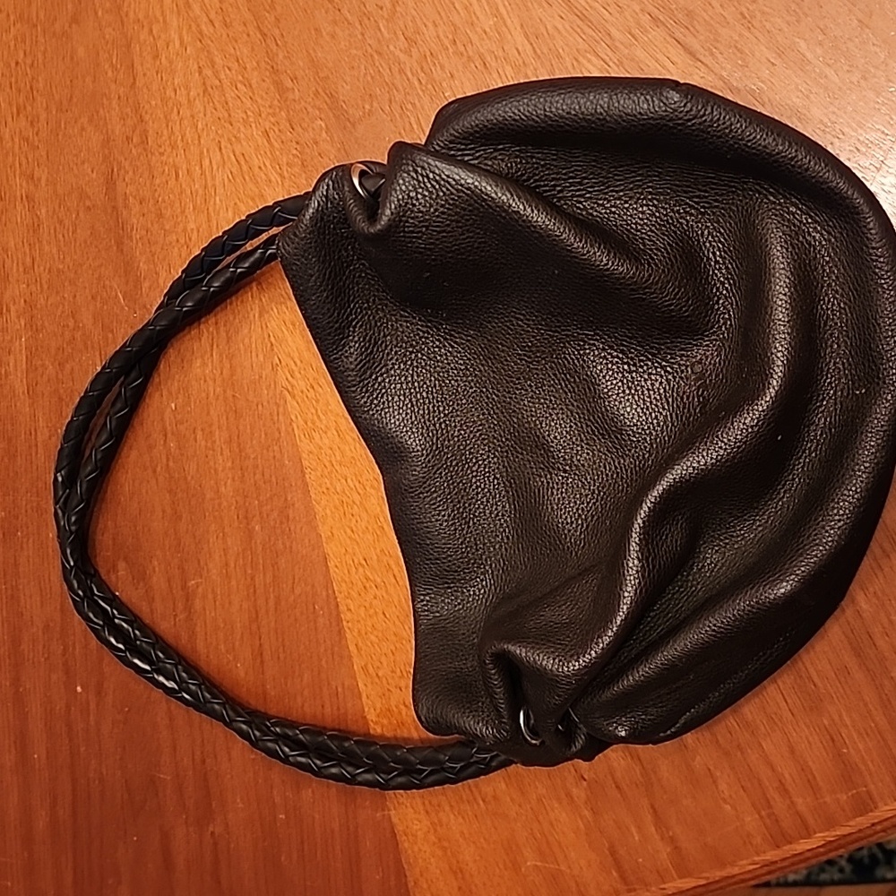 Desmo Italian chocolate brown pebbled leather bag